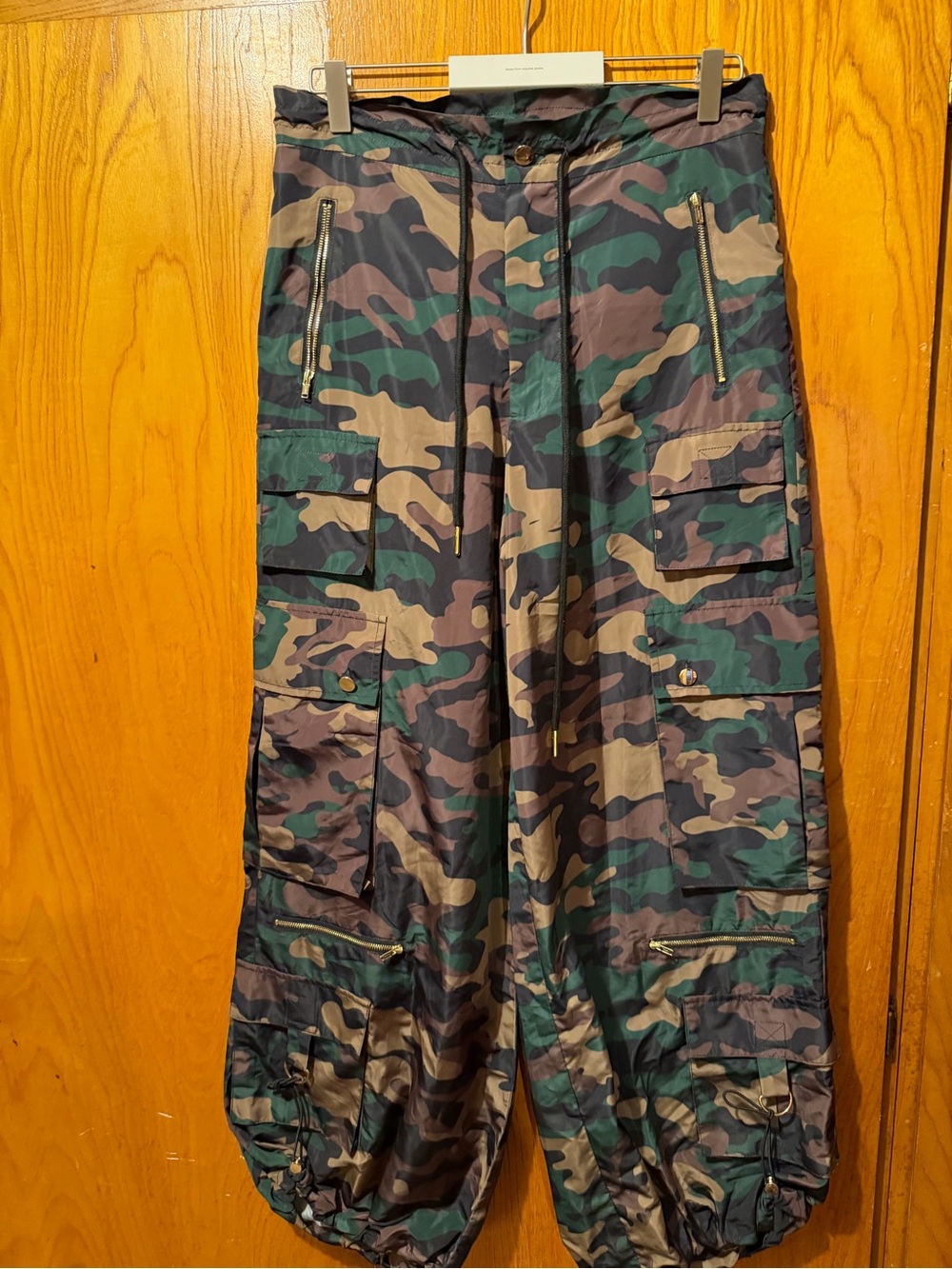 Cynthia Rowley Camouflage Cargo Pants - Green & Brown
